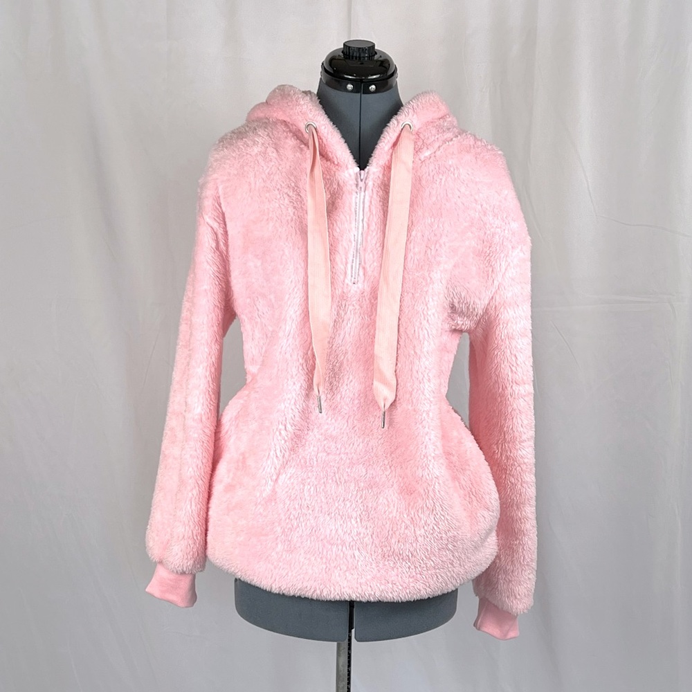 Century Star loose fit pink hoodie, plush, ultra soft M 790